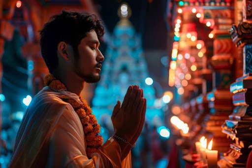 Devotional rituals and festivities marking the triumph of good over evil on Vijayadashami.