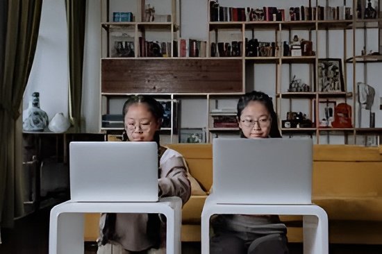 A student studying at home in a quiet, organised space while attending online classes and revising lessons.