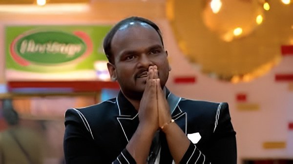 Emmanuel breaks down emotionally on stage after being eliminated in fourth place from Bigg Boss Telugu Season 9.