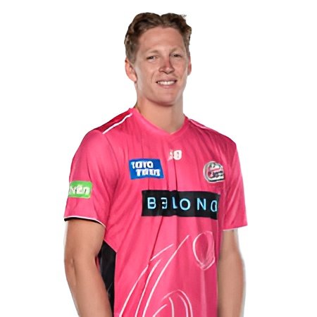 SRH’s new signing Jack Edwards celebrates a five-wicket haul for Sydney Sixers in the Big Bash League.