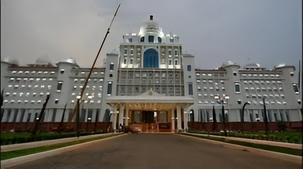 Telangana Secretariat building as the state directs all government offices to shift from private buildings to government-owned premises.
