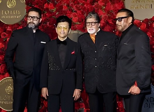 Bollywood celebrities attend producer Anand Pandit’s birthday celebration at his Mumbai residence.