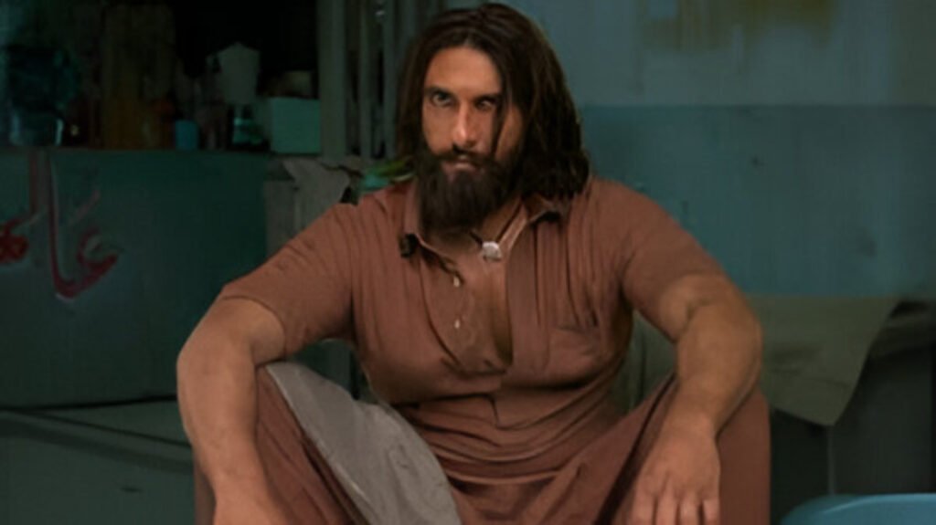 Naveen Kaushik during a scene from Aditya Dhar’s spy thriller Dhurandhar starring Ranveer Singh.