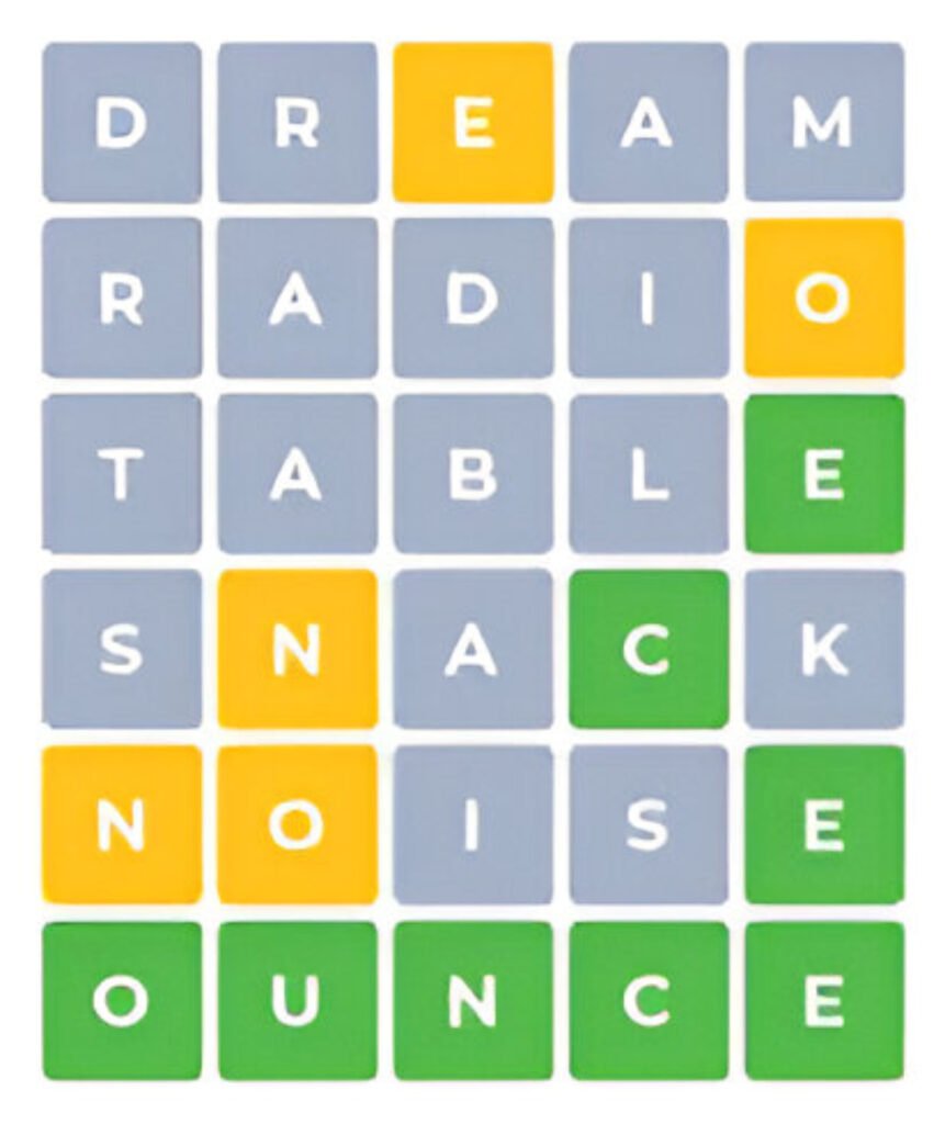 Illustration for Wordle 1,649 by Steph Hardy, showing playful natural forms and movement inspired by today’s word “SPOOL.”