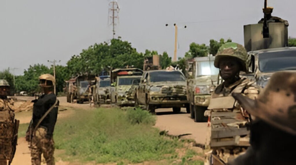 US missile strike footage on ISIS militants in northeastern Nigeria released by Department of Defense.