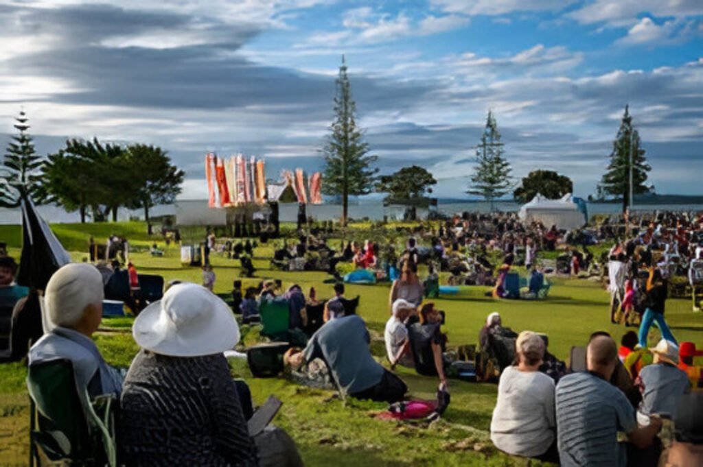 Spectacular New Year’s Eve fireworks light up Lake Burley Griffin as crowds celebrate the arrival of 2026 in Canberra.