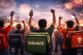 Gig workers protest against low pay, unsafe working conditions, and algorithm-based pressures ahead of New Year’s Eve.