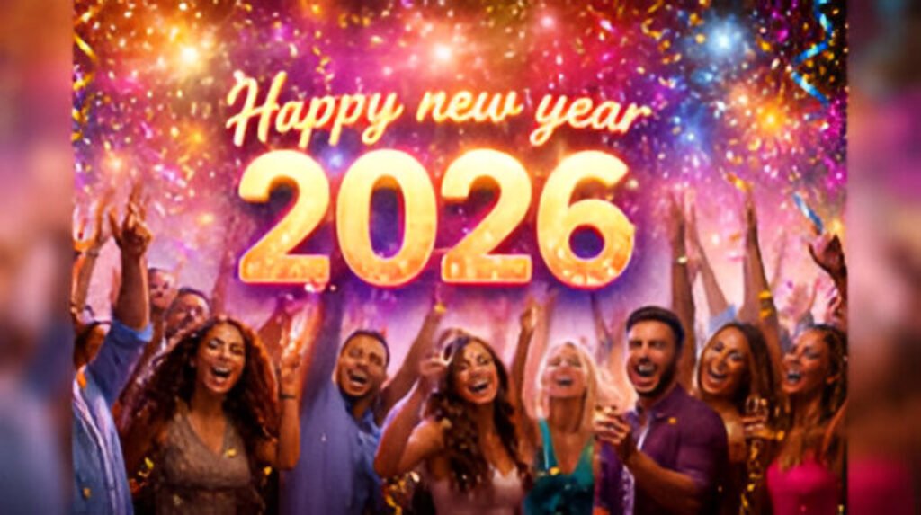 Families and friends celebrating New Year 2026, sharing wishes, joy, and hope for a prosperous year ahead.