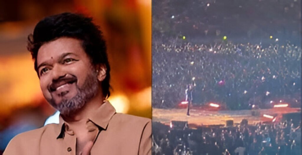 Kollywood superstar Vijay entertains 85,000 fans at the record-breaking Jana Nayagan audio launch in Malaysia.