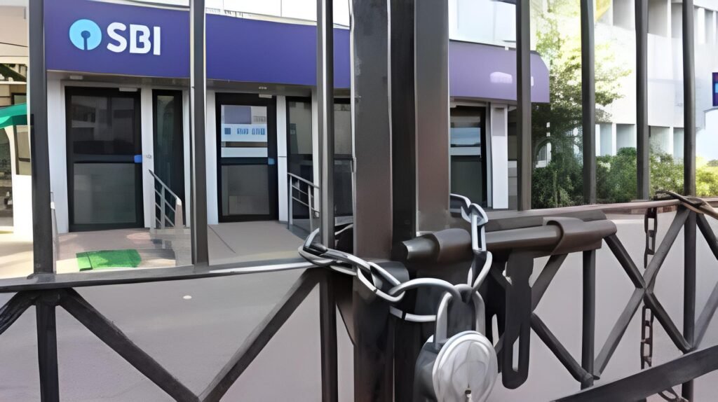 Bank customers check holiday notices ahead of January 2026 closures across several states.