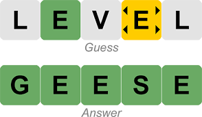 A Wordle grid showing the final solution “CUBIC” with green and yellow tiles.