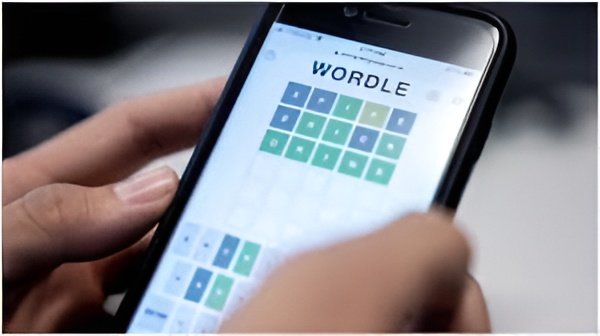 Wordle puzzle on a smartphone screen as players search for the correct five-letter answer for January 27.