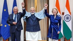 Prime Minister Narendra Modi announces the historic India-EU free trade agreement aimed at strengthening trade, investment and economic ties.