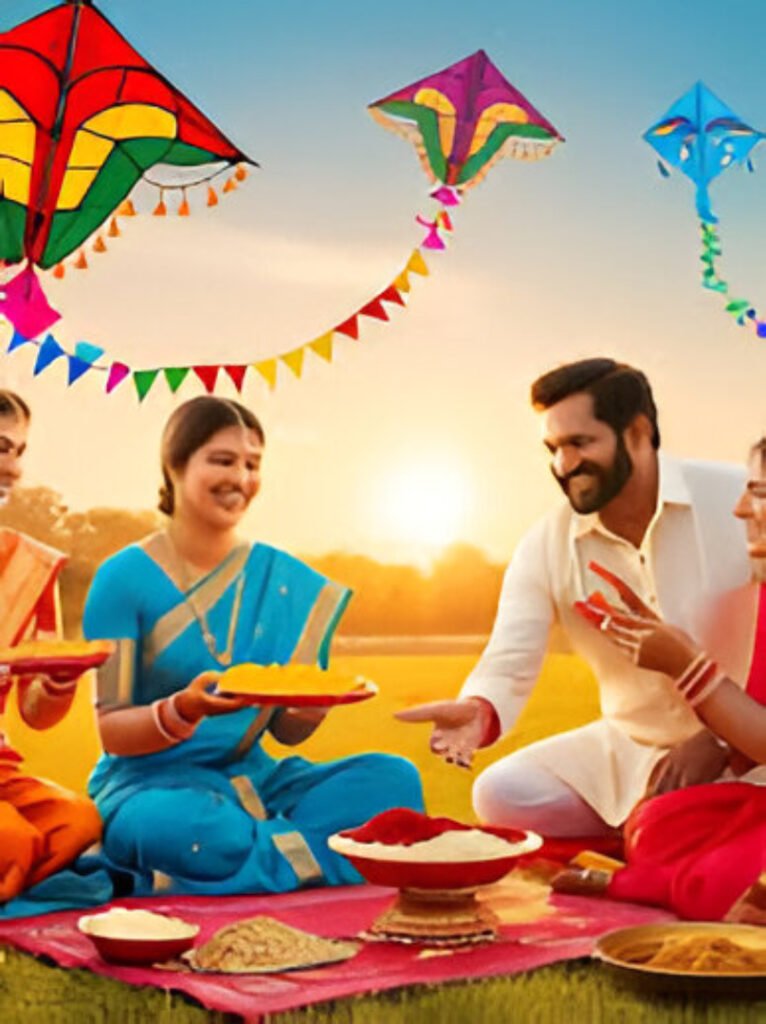 Colorful kites soar high as families celebrate the joyful harvest festival of Makar Sankranti 2026.