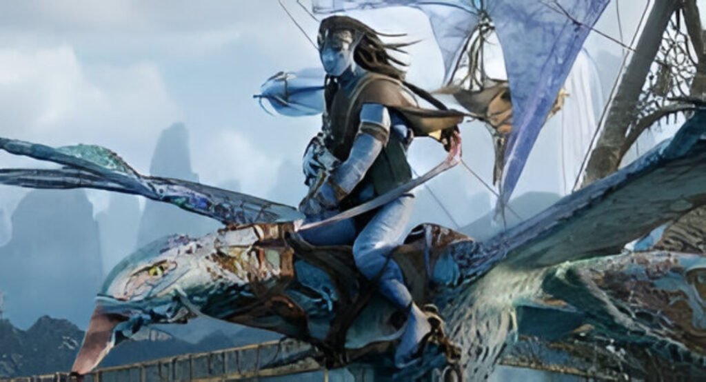 A still from Avatar: Fire and Ash showcasing the visually rich new world created by James Cameron.
