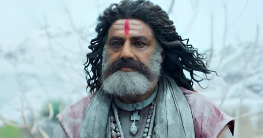 Balakrishna in a powerful moment from Akhanda 2, which failed to convert hype into box-office success.