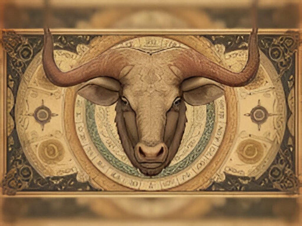 Taurus zodiac illustration symbolising calm energy, balance, and grounded decision-making for January 6, 2026.