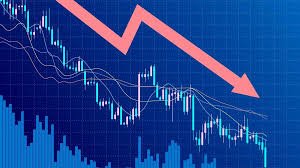 BSE trading floor sees heavy selling as Reliance and Trent shares drag indices lower.