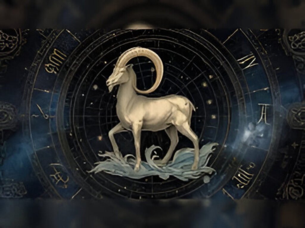 Capricorn zodiac illustration representing focus, decision-making, and progress on January 7, 2026.