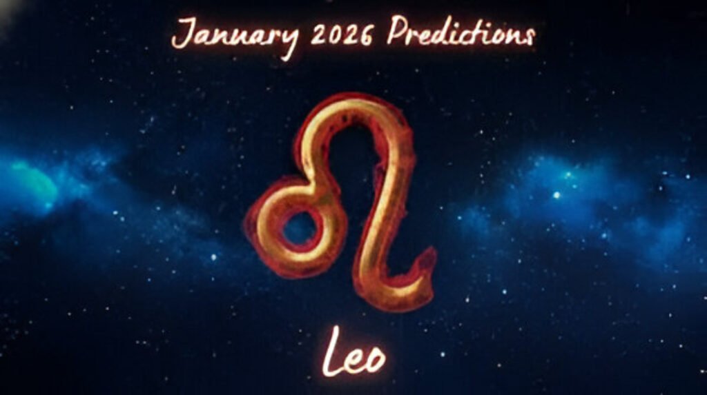 Leo daily horoscope illustration for January 8, 2026, symbolising confidence, joy, and mindful reflection.