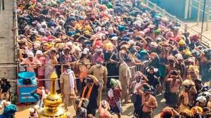 Devotees gather at Sabarimala Ayyappa Temple as authorities enforce crowd control measures ahead of the Makaravilakku festival.