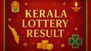 Participants check winning numbers after the Kerala Samrudhi SM-38 Sunday Lottery results were announced in Thiruvananthapuram.