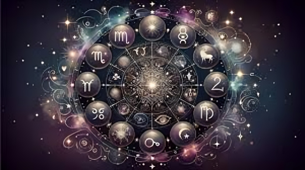 Daily horoscope illustration highlighting zodiac signs and cosmic energies for January 19, 2026.