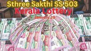 Kerala Lottery Sthree Sakthi SS-503 draw held at Gorky Bhavan, Thiruvananthapuram; winners to claim prizes within 30 days.
