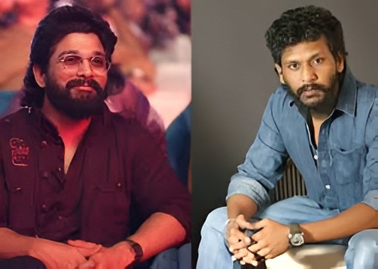 Allu Arjun in a superhero avatar with a mechanical iron hand, hinting at his upcoming Lokesh Kanagaraj film.