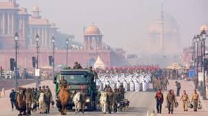 Indian armed forces showcase Operation Sindoor weapon systems during the Republic Day parade at Kartavyapath, Delhi.