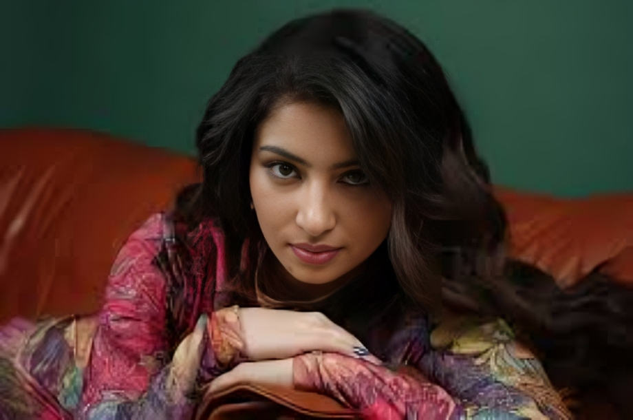 Actress Sara Arjun at a media interaction, reflecting on her film journey and debut as a lead.