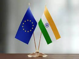 India and European Union flags symbolising the newly concluded India–EU Free Trade Agreement.