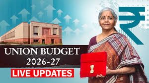 Finance Minister Nirmala Sitharaman presents Union Budget 2026–27 in Parliament, outlining the government’s economic roadmap.