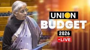 Finance Minister Nirmala Sitharaman presenting Union Budget 2026 in New Delhi, highlighting fiscal reforms and growth measures.