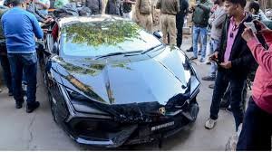 CCTV Shows Tycoon’s Son’s Bodyguards Rushing After Kanpur Lamborghini Crash