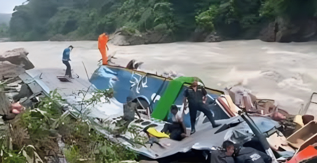 At least 18 people were killed and over two dozen injured after a passenger bus fell into the Trishuli River in Nepal’s Dhading district. Rescue operations are underway.